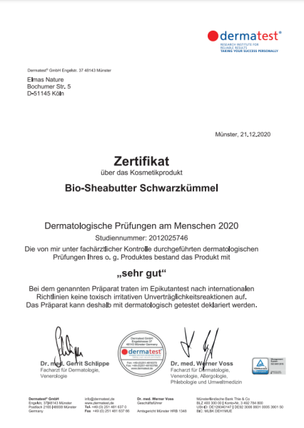 Elmas BIO Ganzkörperpflege / Bio-Sheabutter Schwarzkümmel